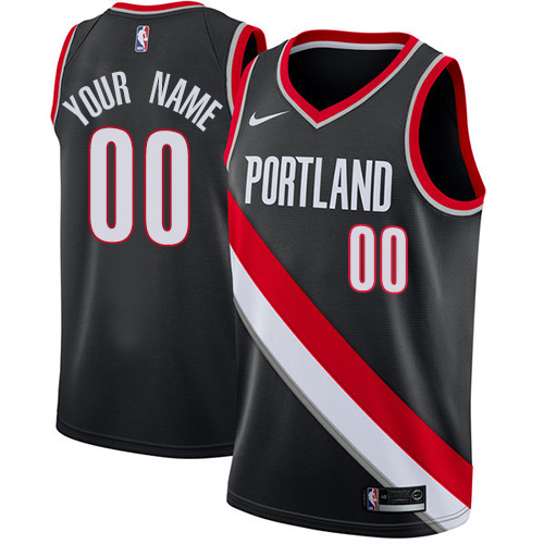 Nike Swingman Men's Black NBA Jersey - Customized Portland Trail Blazers Icon Edition