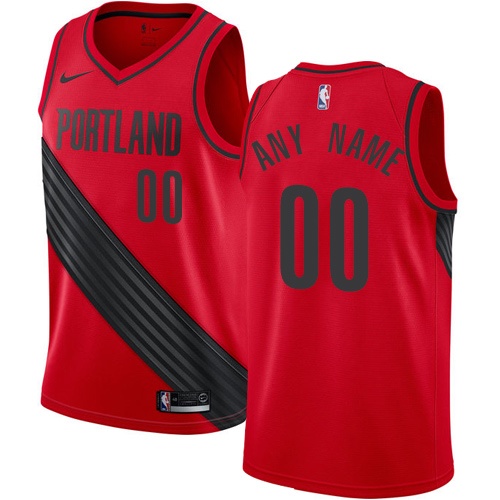 Nike Authentic Youth Red NBA Jersey - Customized Portland Trail Blazers Statement Edition