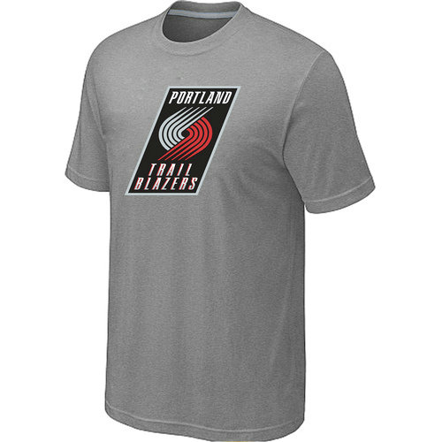 NBA Men's Portland Trail Blazers Big & Tall Primary Logo T-Shirt - Grey